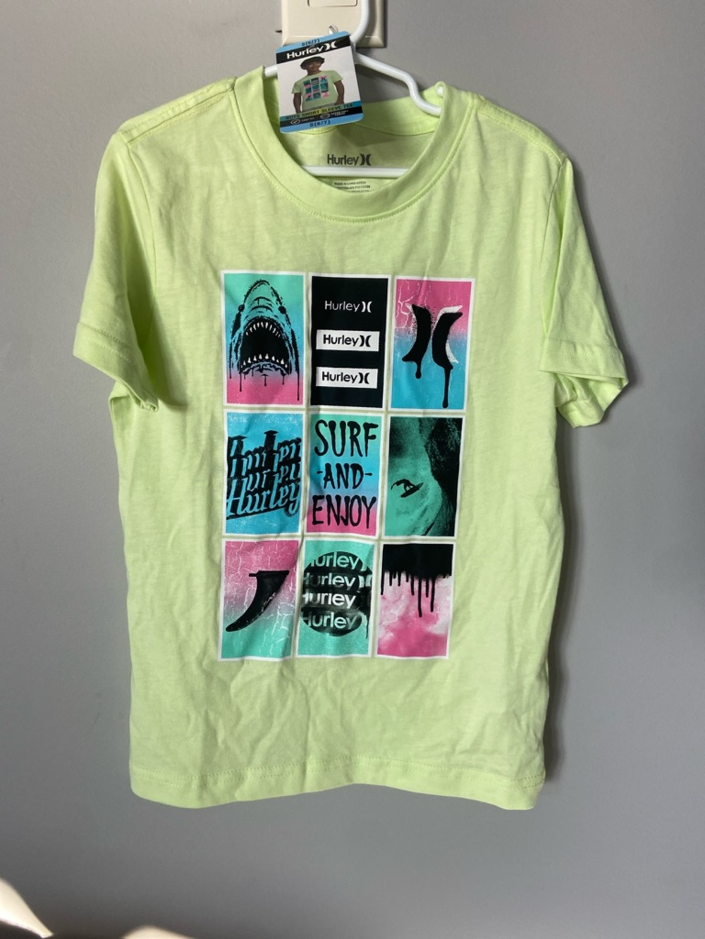 Hurley Graphic Surf Grid Short Sleeve Tee